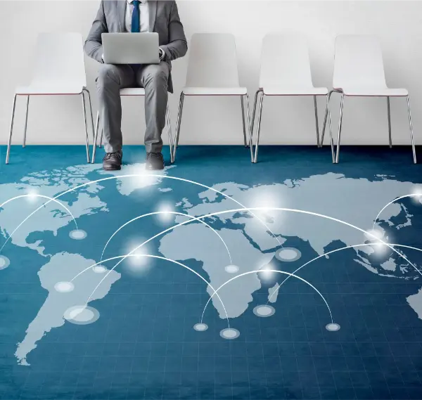 Nationwide multi-site rollouts technician installing enterprise network and structured cabling across multiple business locations