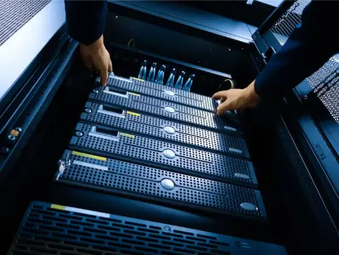 Fiber optic and Ethernet network infrastructure installation in a multi-site business environment