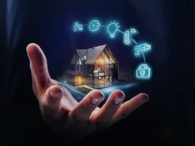 AFTECHS certified technician performing a nationwide smart home automation installation and setup in a modern home